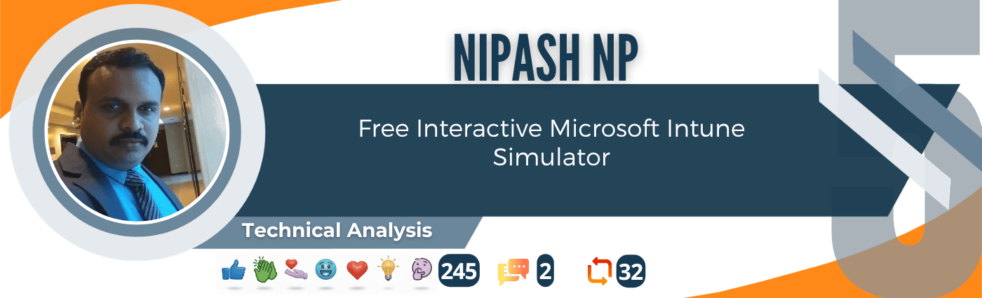 Nipash NP – free interactive Microsoft Intune simulator for learning and exploring Intune administration.